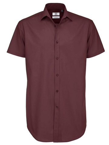 Camicia Black Tie SSL/men Poplin Shirt - 365 - Luxurious Red