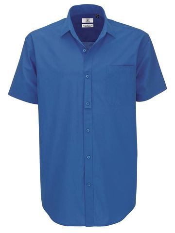 Camicia Heritage SSL/men Poplin Shirt - 455 - Blue Chip