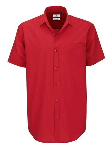 Camicia Heritage SSL/men Poplin Shirt - 371 - Deep Red
