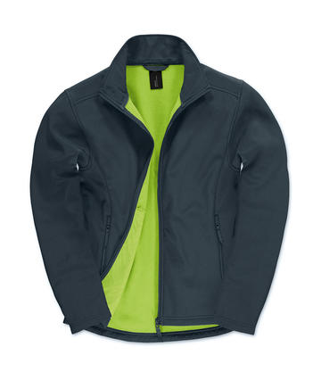 Giacca Softshell ID701 - 270 - NAVY-NEON GREEN
