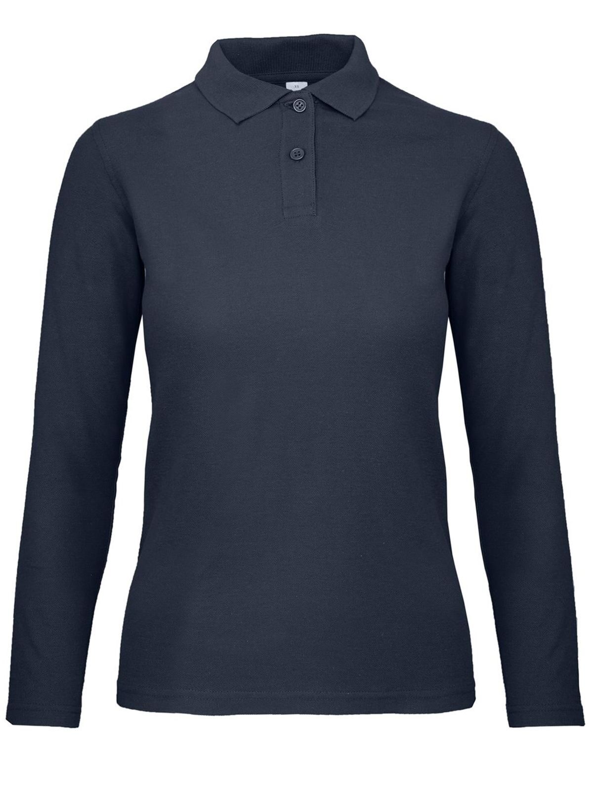 Women´s Long Sleeve Polo ID.001 - 003 - Navy