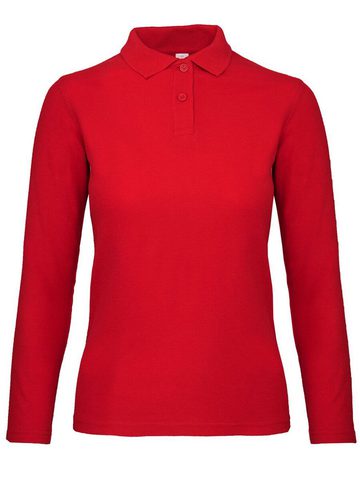 Polo donna maniche lunghe ID 001 - 004 - Red