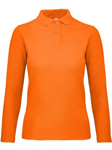Polo donna maniche lunghe ID 001 - OR235 - Orange