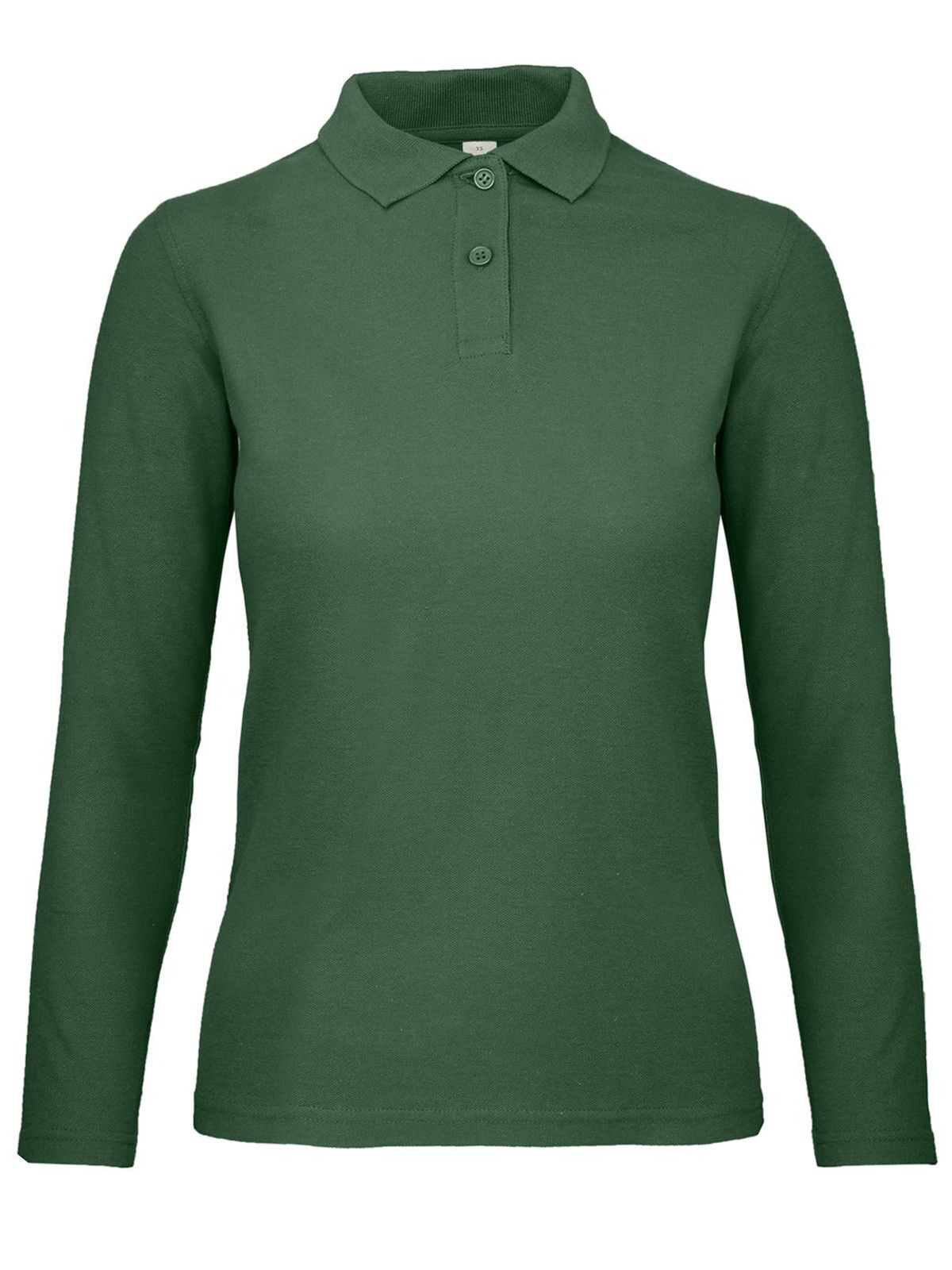 Women´s Long Sleeve Polo ID.001 - 540 - Bottle Green