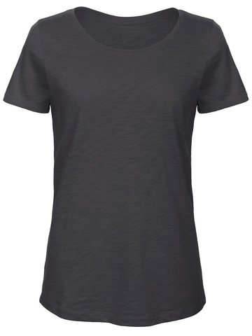 INSPIRE SLUB T ORGANIC WOMEN - CA759 - Chic Anthracite