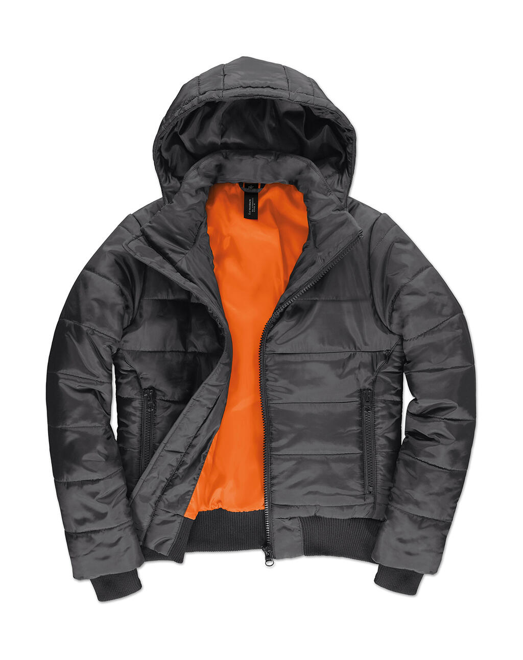 Women´s Jacket Superhood - Dark Grey/Neon Orange