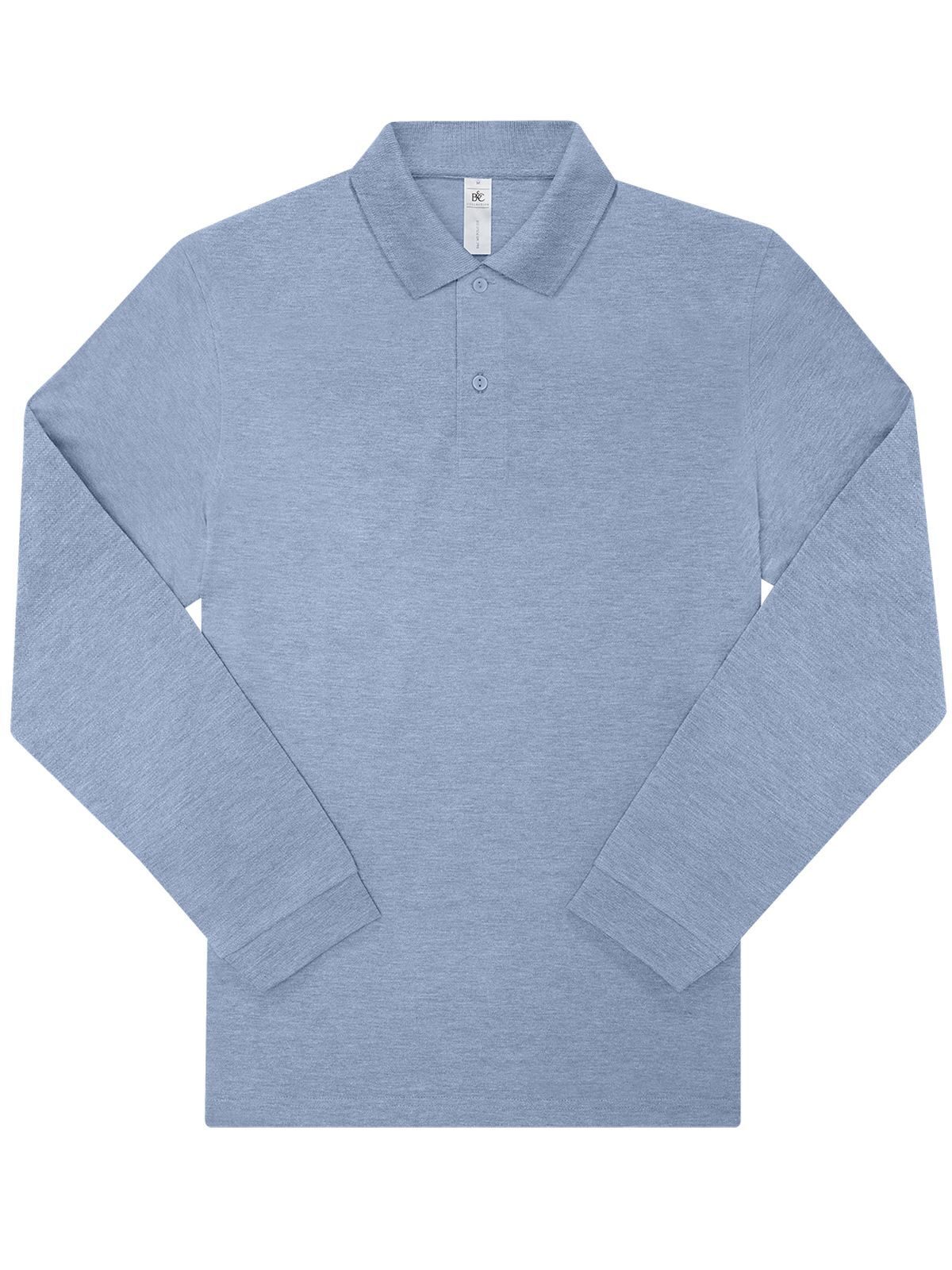 My Polo 210 Long Sleeve - HB609 - Heather Blue