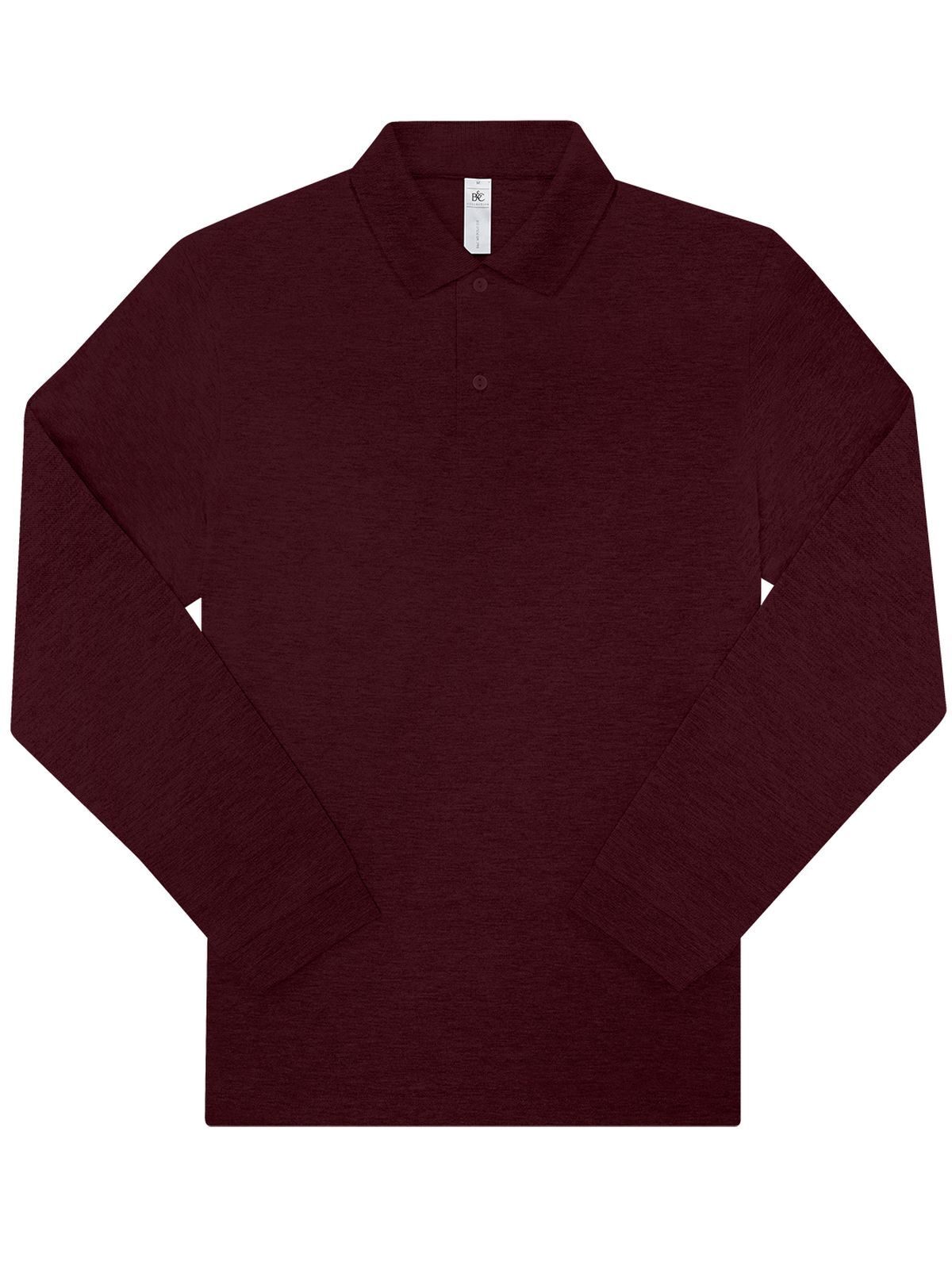 My Polo 210 Long Sleeve - HB619 - Heather Burgundy