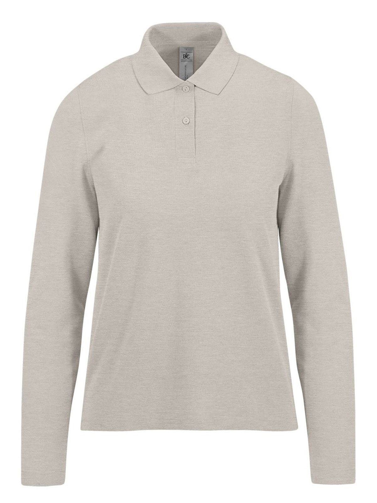 My Polo 210 Long Sleeve /Women - HG601 - Heather Grey Fog