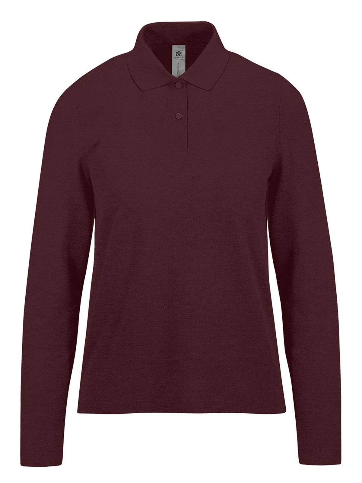 My Polo 210 Long Sleeve /Women - HB619 - Heather Burgundy