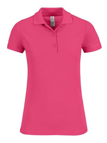 Safran Timeless women polo pique manica corta - FU310 - Fuchsia