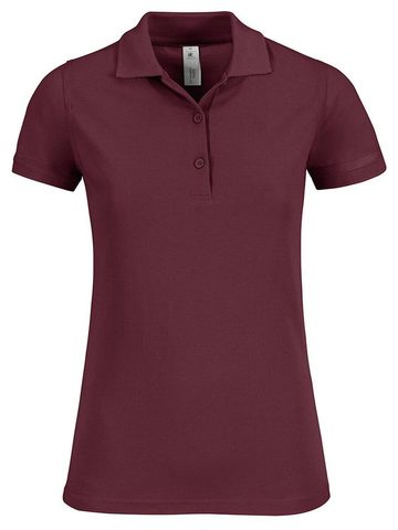 Safran Timeless women polo pique manica corta - BU370 - Burgundy