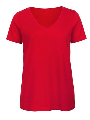 Favourite Inspire V-neck Tee women - 004 - Red