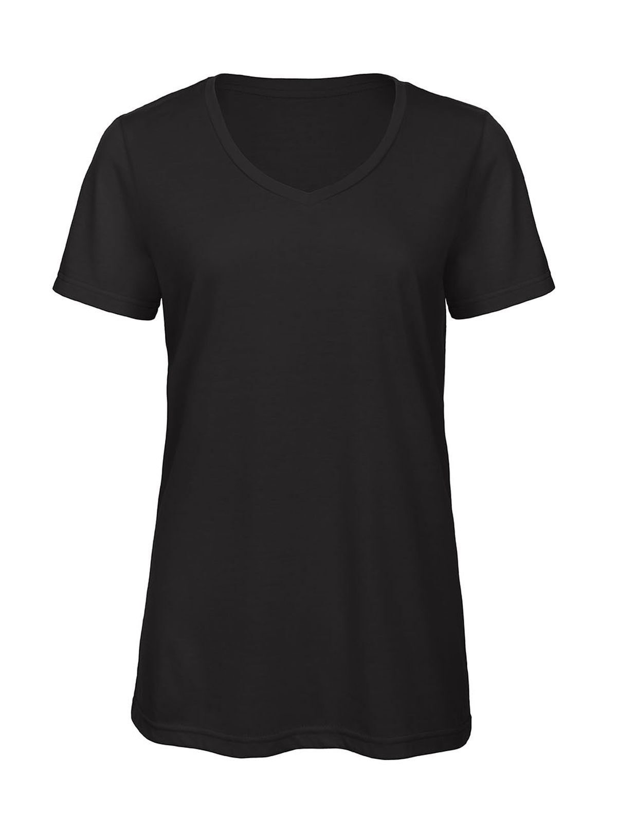 Women´s V-Neck Triblend T-Shirt - 002 - Black