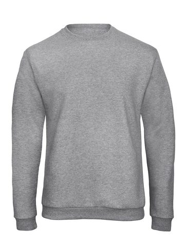 ID202 Felpa Girocollo Unisex - 610 - Heather Grey