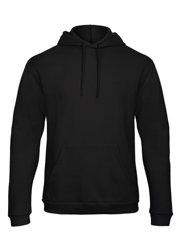 ID203 Felpa Cappuccio Unisex - 002 - Black
