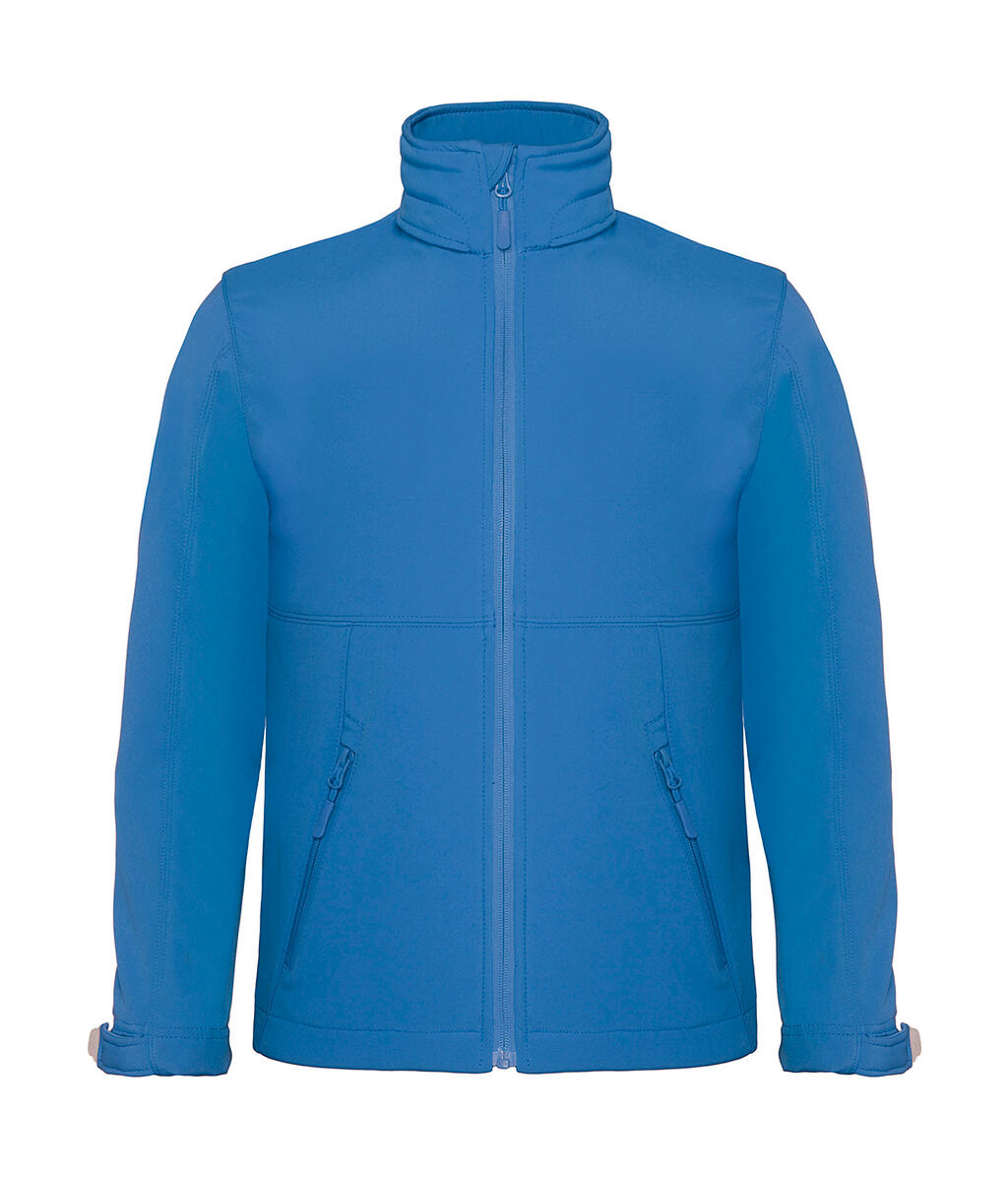 Kids´ Hooded Softshell Jacket - Azur Blue