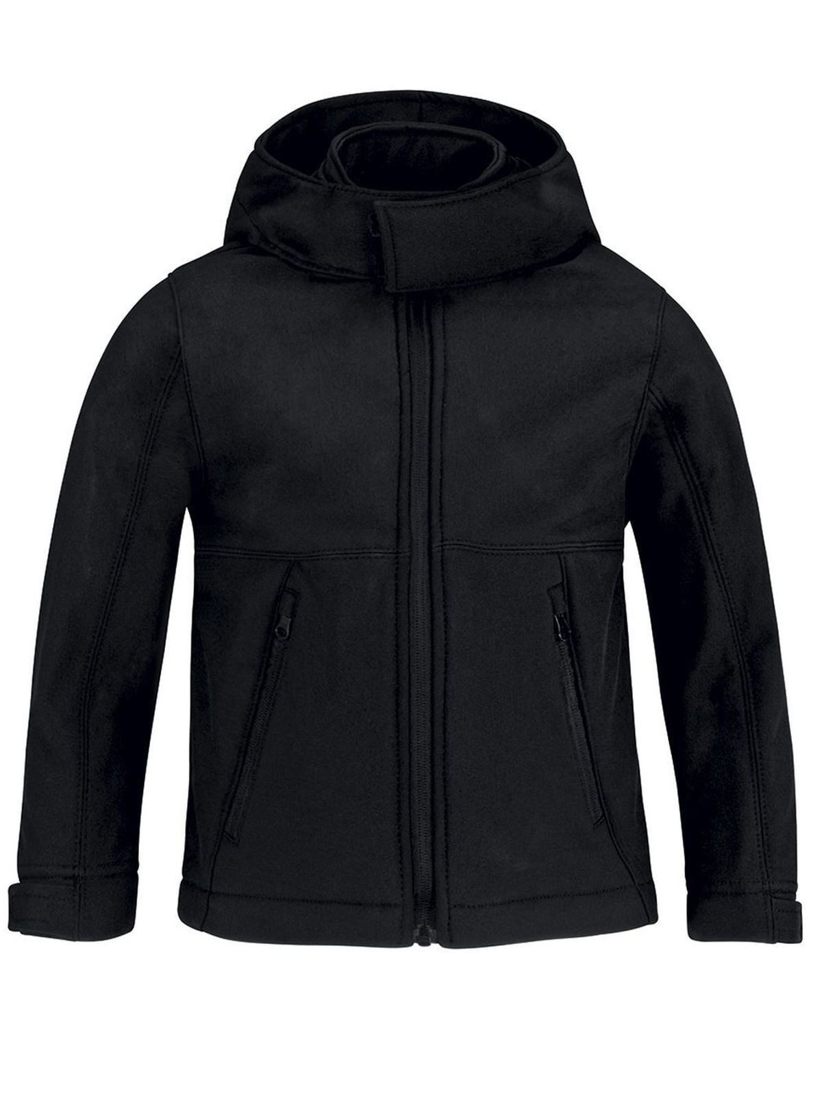 Kids´ Hooded Softshell Jacket - 002 - Black