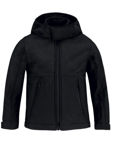 Hooded Softshell /Kids - 002 - Black