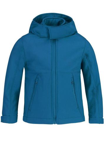 Hooded Softshell /Kids - AZ430 - Azure
