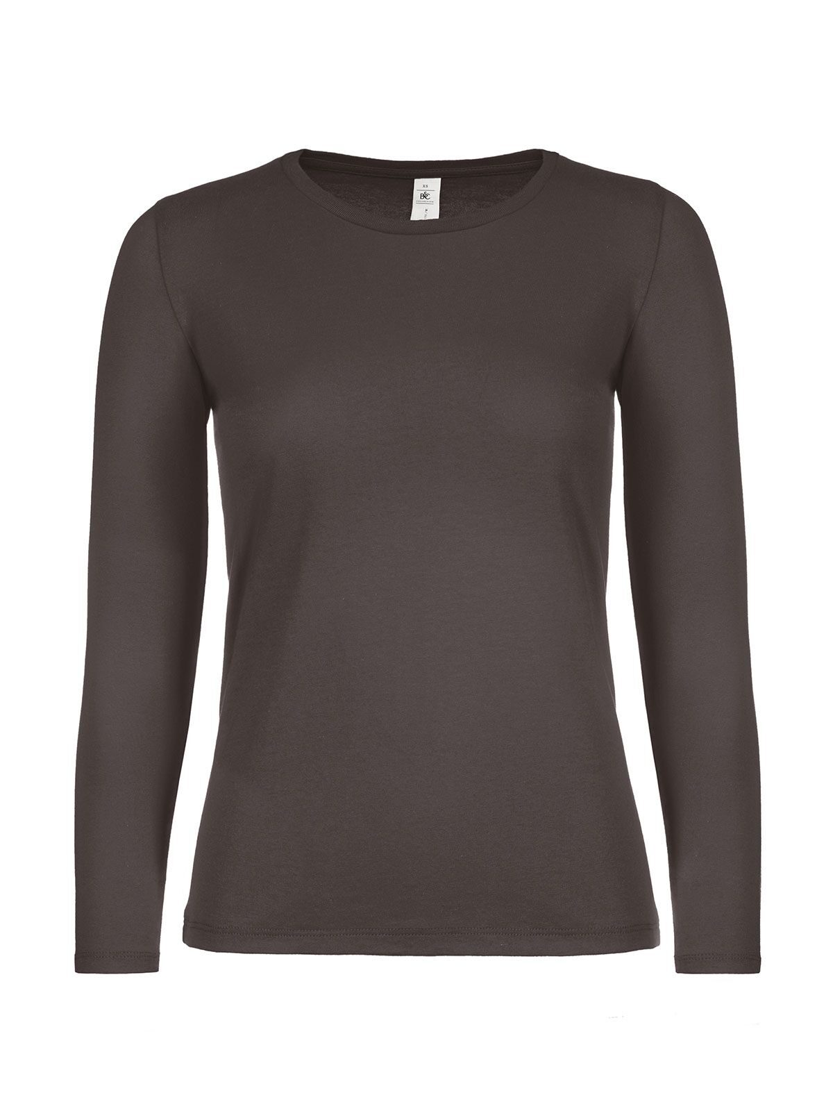 Women´s T-Shirt #E150 Long Sleeve - BB150 - Bear Brown