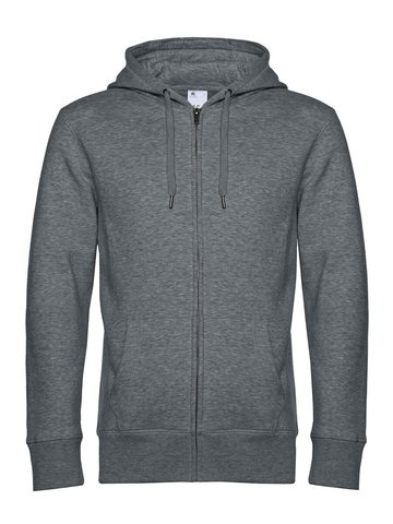 KING Zipped Hood - HM623 - Heather Mid Grey