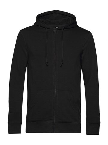 Organic inspire Zipped Hood - BP005 - BLACK PURE