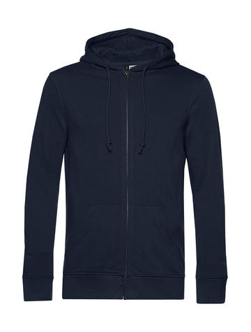 Organic inspire Zipped Hood - UN006 - NAVY BLUE