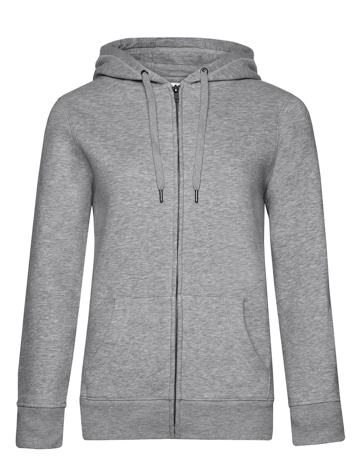 QUEEN Zipped Hood Jacket_° - 610 - Heather Grey