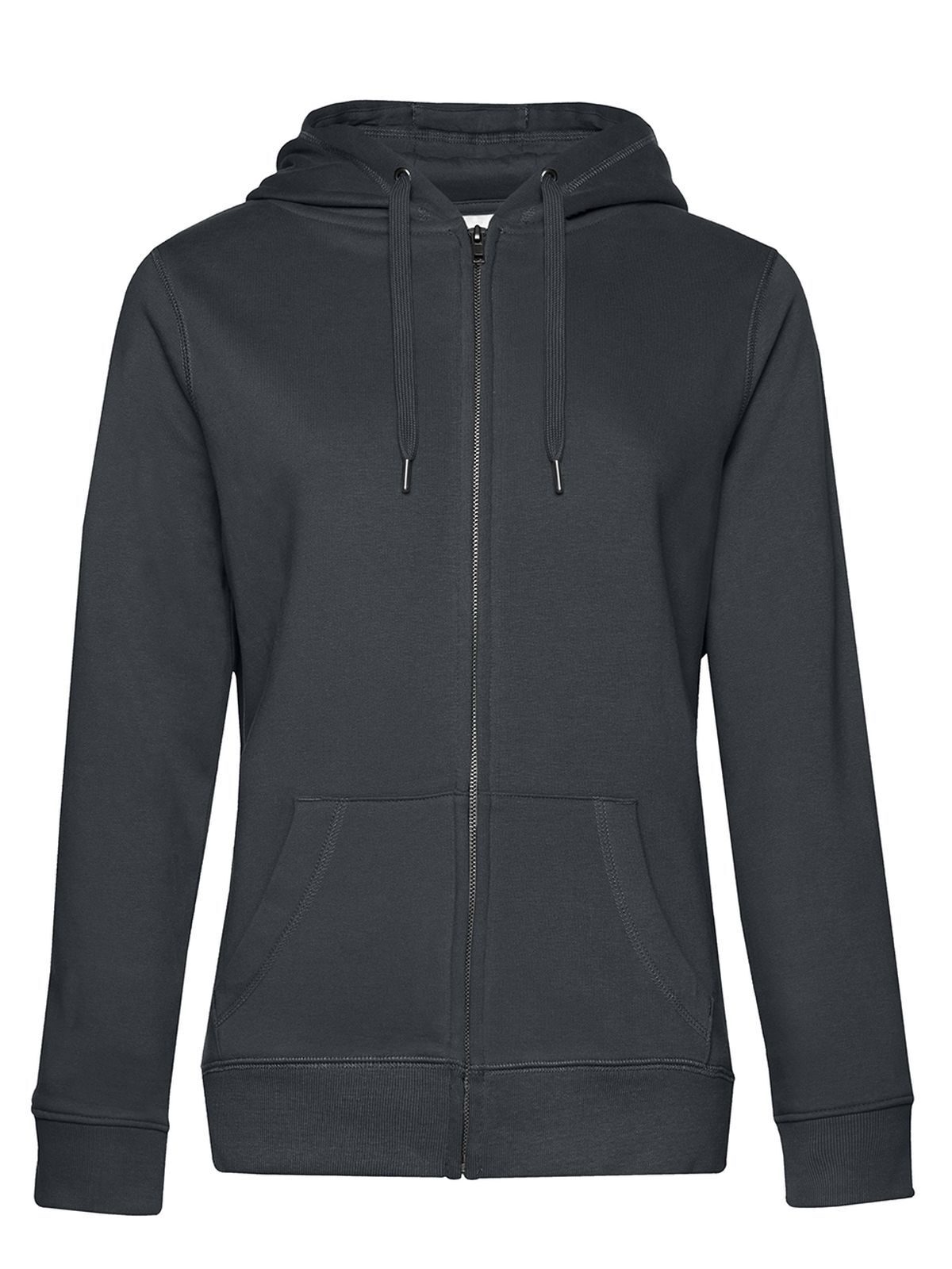 QUEEN Zipped Hood Jacket_° - AS669 - Asphalt