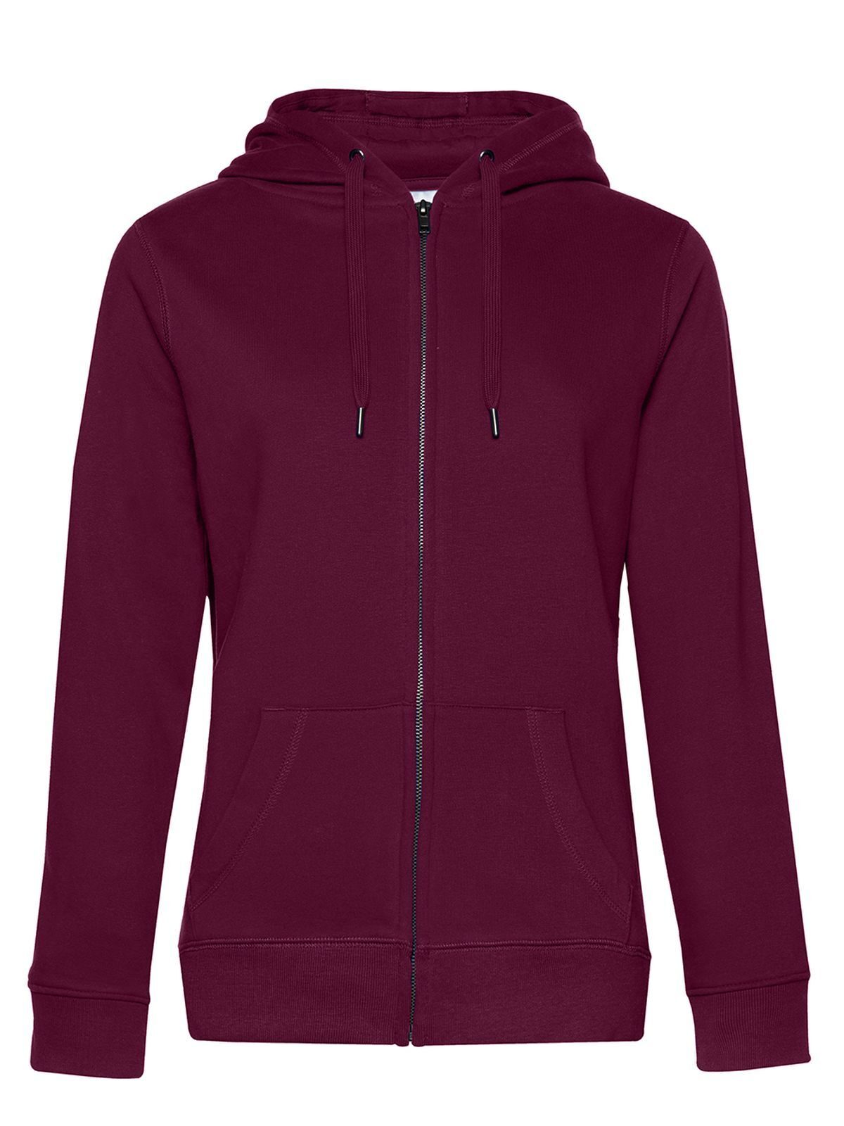 QUEEN Zipped Hood Jacket_° - DC369 - Dark Cherry