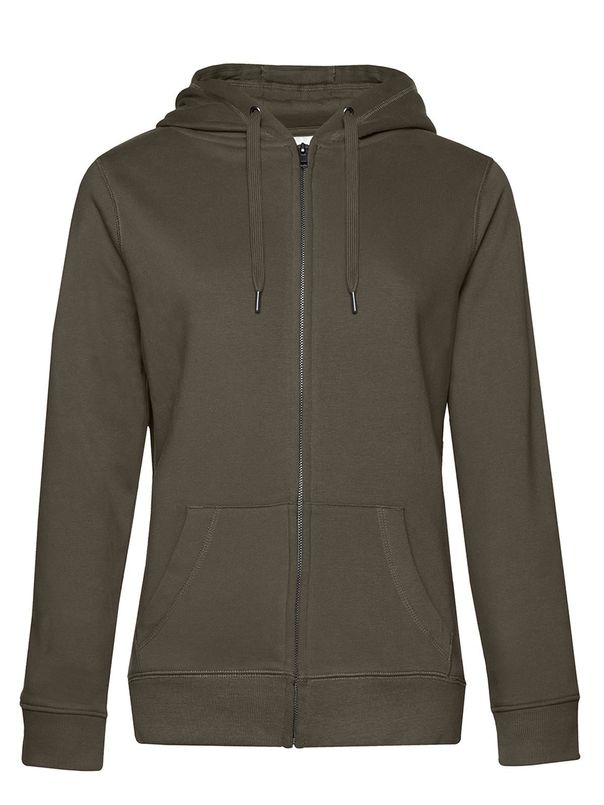 QUEEN Zipped Hood Jacket_° - Khaki