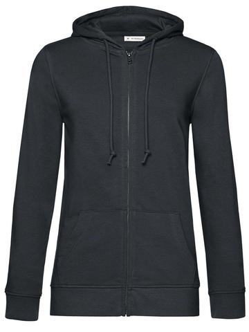 Organic Zipped Hood /women - AS669 - Asphalt
