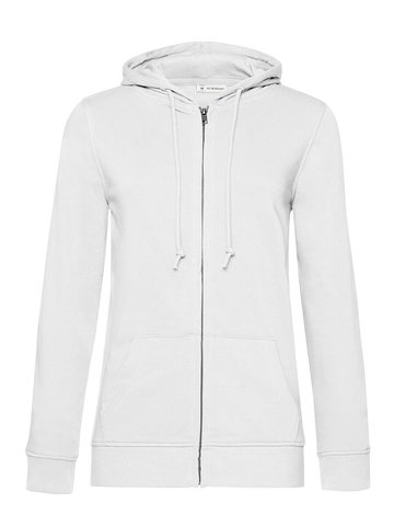 Organic Zipped Hood /women - 001 - White