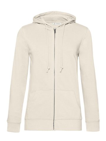 Organic Zipped Hood /women - OW101 - Off White