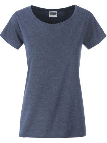 Ladies 'Basic-T - LDEME - LIGHT DENIM MELANGE