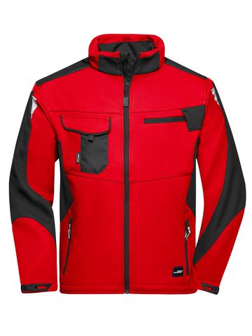 Workwear Softshell Jacket -STRONG- - RDBL - RED-BLACK