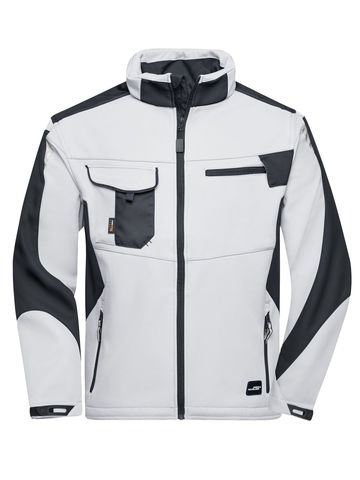 Workwear Softshell Jacket -STRONG- - WHCB - WHITE-CARBON