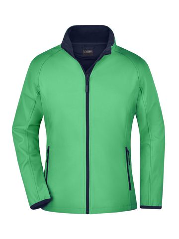 Ladies' Promo Softshell Jacket - GRNY - GREEN-NAVY