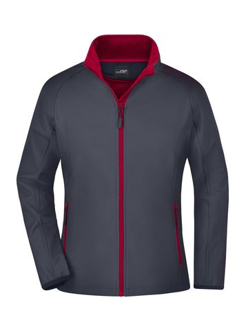 Ladies' Promo Softshell Jacket - IGRED - IRON-GREY-RED