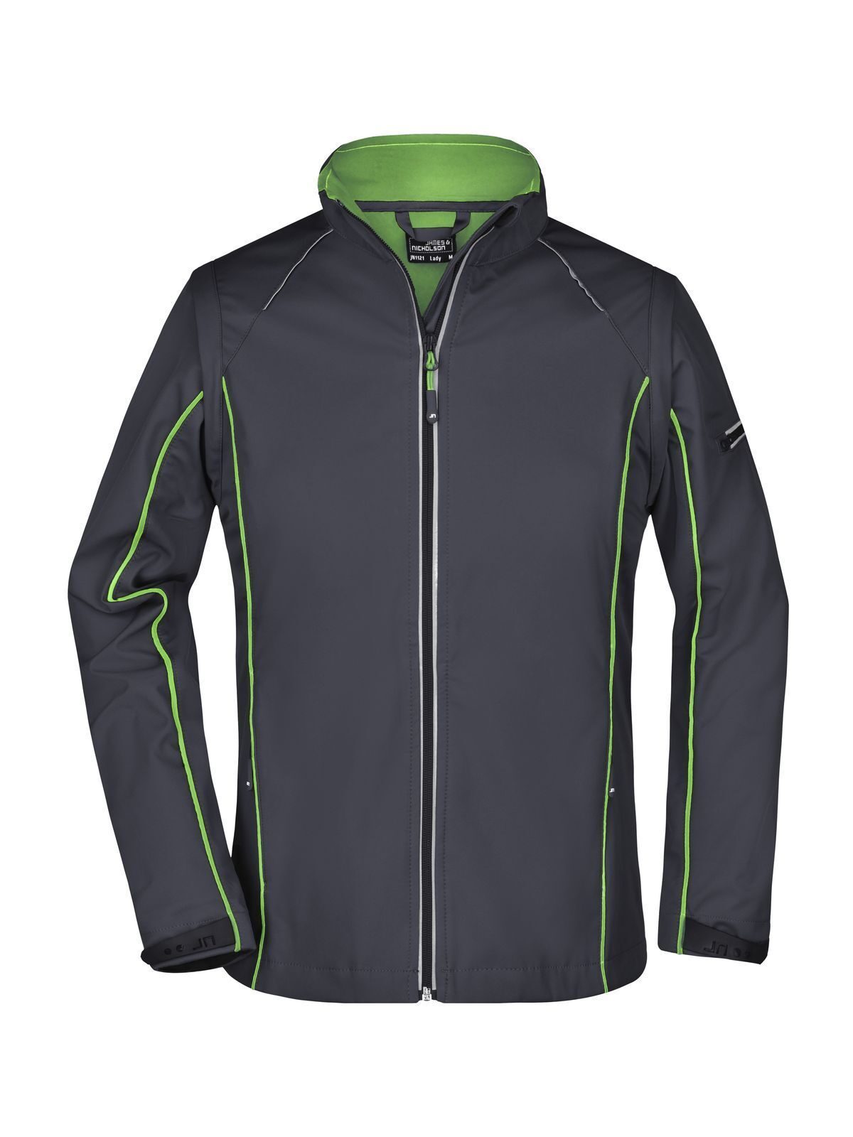 Ladies´ Zip-Off Softshell Jacket - IGRG - Iron Grey - Green