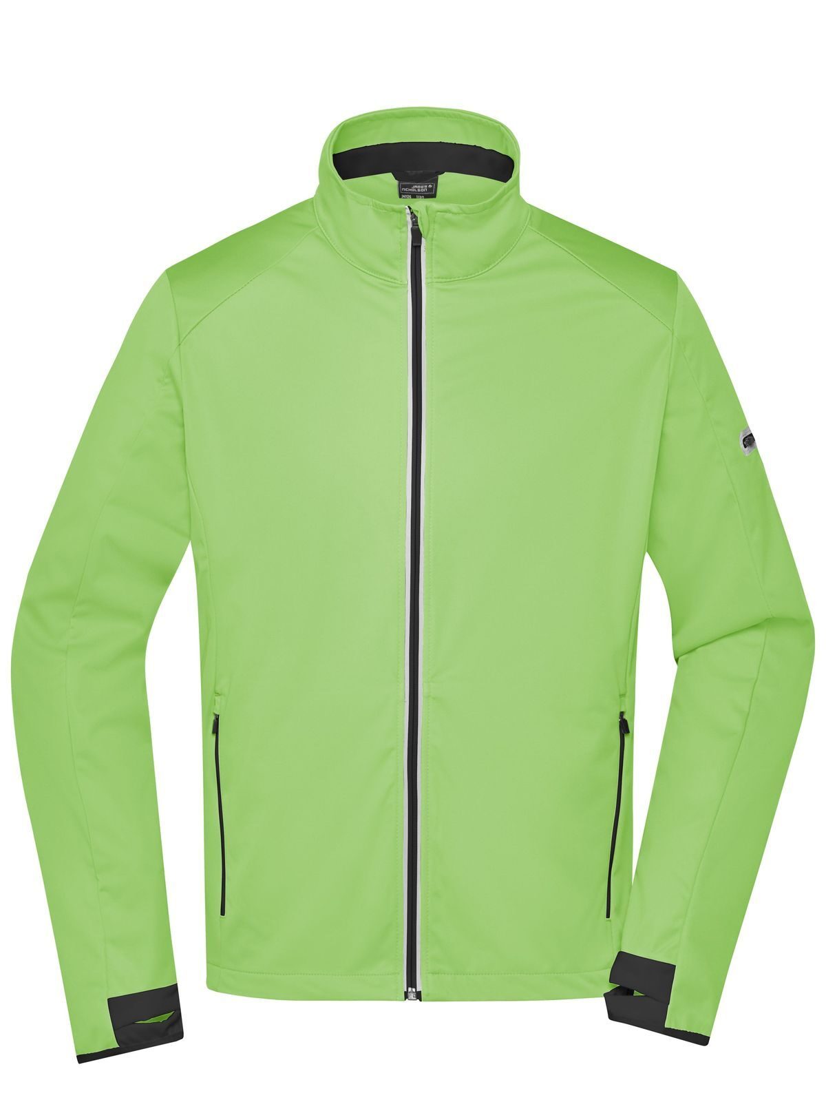 Men´s Sports Softshell Jacket - BGRBL - Bright green - Black