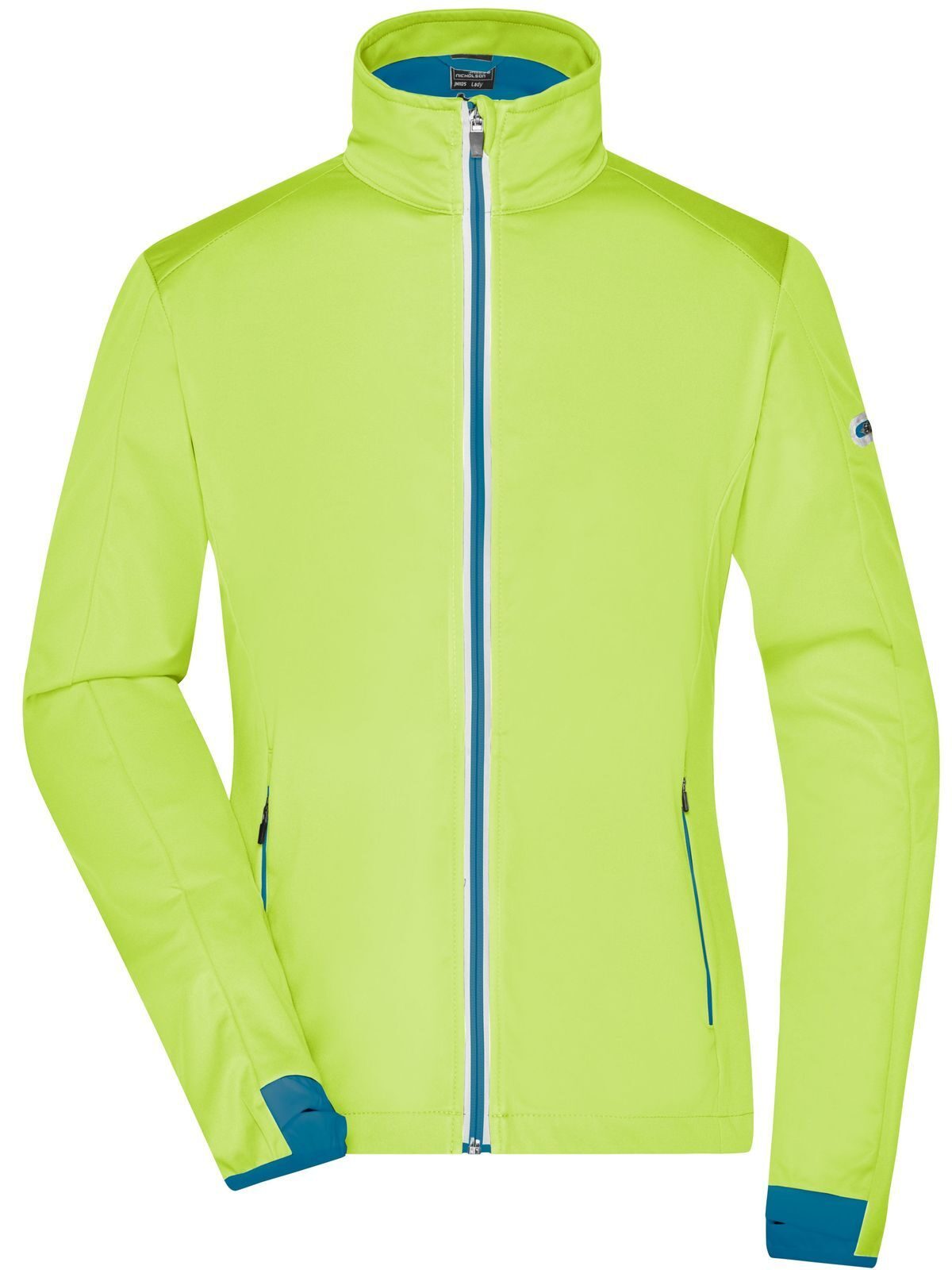 Ladies´ Sports Softshell Jacket - BYEBBLU - Bright Yellow - Bright Blue