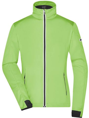 Ladies' Sports Softshell Jacket - BGRBL - Bright green - Black