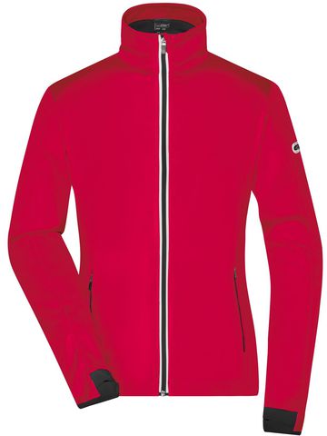 Ladies' Sports Softshell Jacket - LRDBL - LIGHT-RED-BLACK