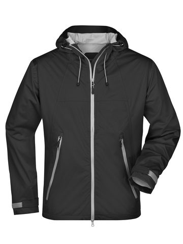 Men's Outdoor Jacket - BLSI - BLACK - SILVER