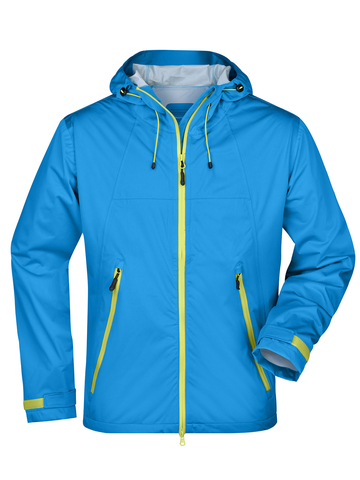 Men's Outdoor Jacket - AQACYE - AQUA-ACID-YELLOW