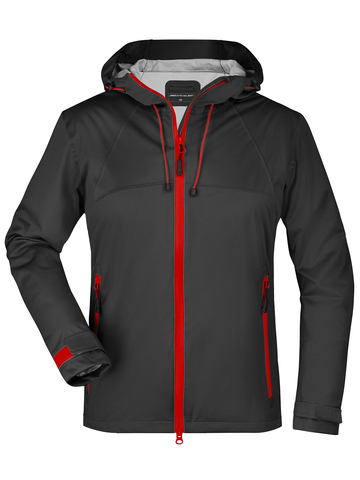 Ladies' Outdoor Jacket - BLRD - BLACK - RED