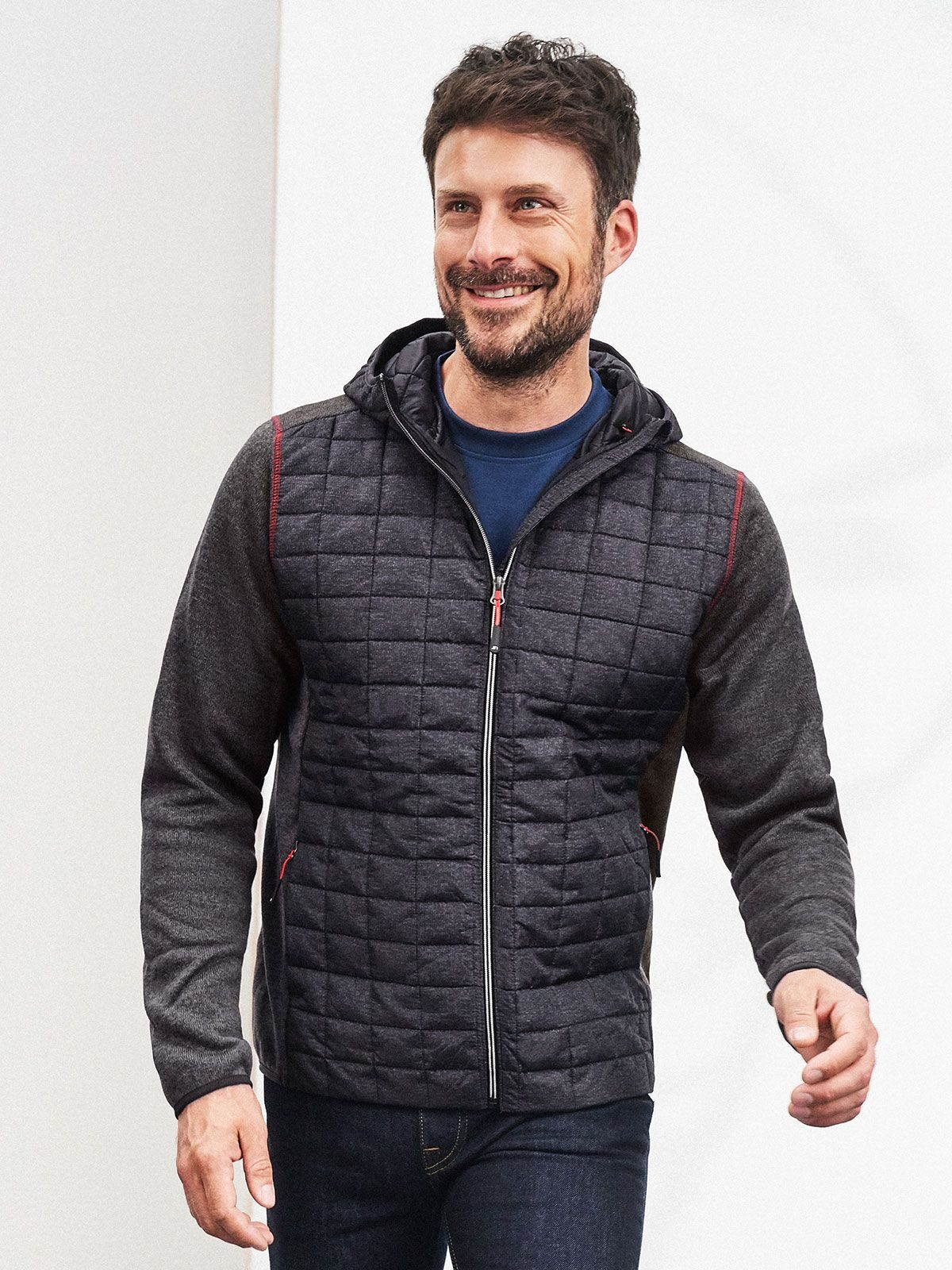 Men´s Knitted Hybrid Jacket