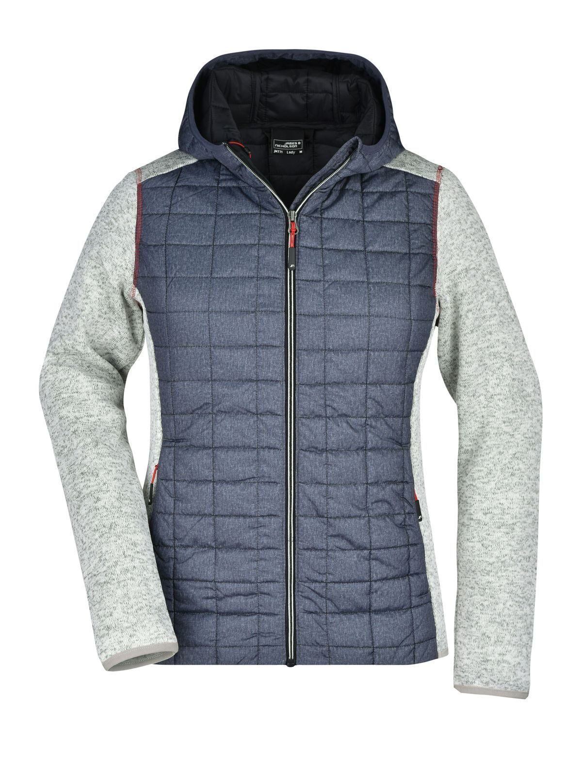 Ladies´ Knitted Hybrid Jacket - LMANM - melange-anthracite-melan
